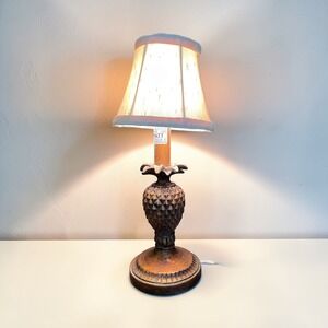 Pineapple Accent Lamp Home Decor Small Bronze Good Tropical Hospitality
